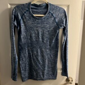 lululemon athletica Blue Long Sleeve Top